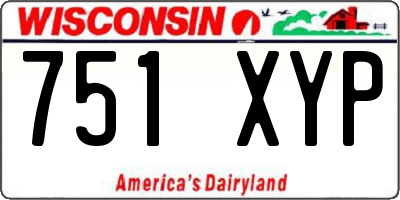 WI license plate 751XYP