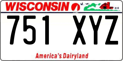 WI license plate 751XYZ