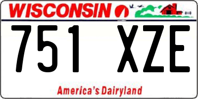 WI license plate 751XZE