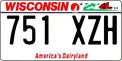 WI license plate 751XZH
