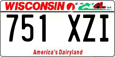 WI license plate 751XZI