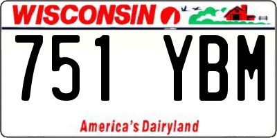 WI license plate 751YBM