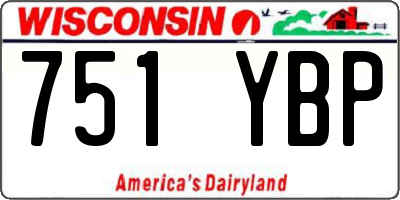 WI license plate 751YBP