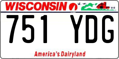 WI license plate 751YDG