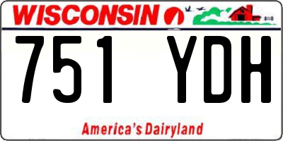 WI license plate 751YDH
