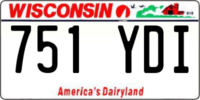 WI license plate 751YDI