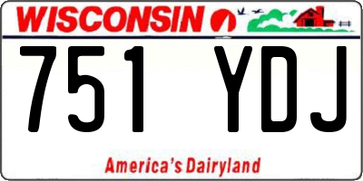 WI license plate 751YDJ