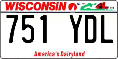 WI license plate 751YDL