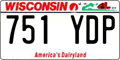 WI license plate 751YDP