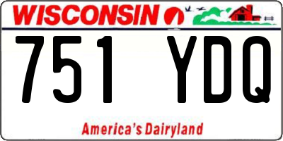 WI license plate 751YDQ
