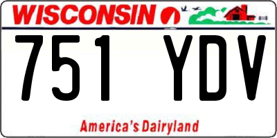 WI license plate 751YDV