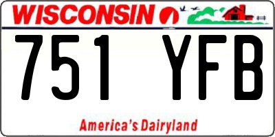 WI license plate 751YFB