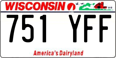WI license plate 751YFF