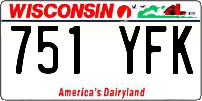 WI license plate 751YFK