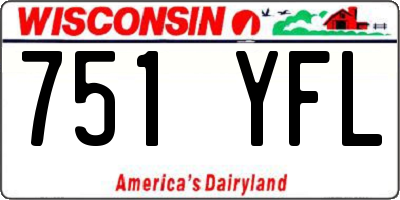 WI license plate 751YFL