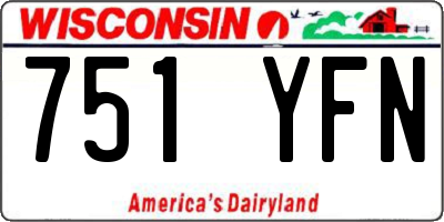 WI license plate 751YFN