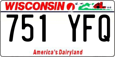 WI license plate 751YFQ