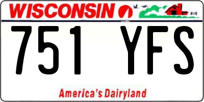 WI license plate 751YFS