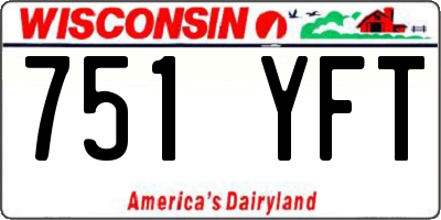 WI license plate 751YFT