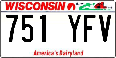 WI license plate 751YFV