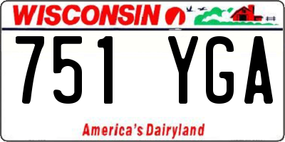 WI license plate 751YGA