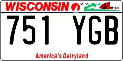 WI license plate 751YGB