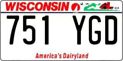WI license plate 751YGD