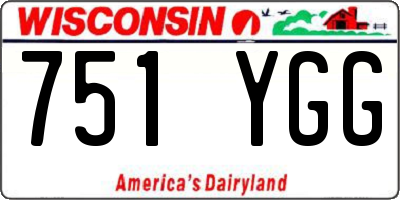 WI license plate 751YGG