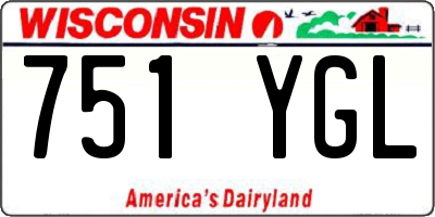 WI license plate 751YGL