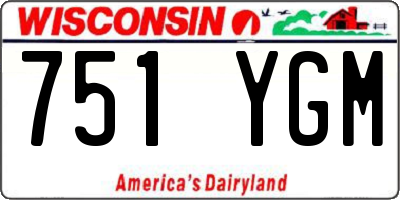 WI license plate 751YGM