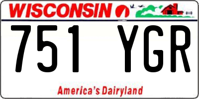WI license plate 751YGR
