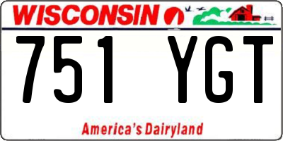 WI license plate 751YGT