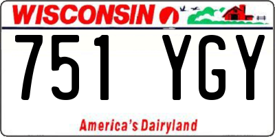 WI license plate 751YGY