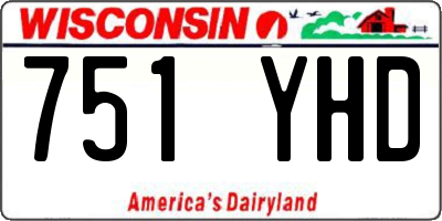 WI license plate 751YHD