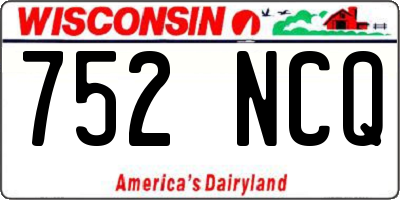 WI license plate 752NCQ