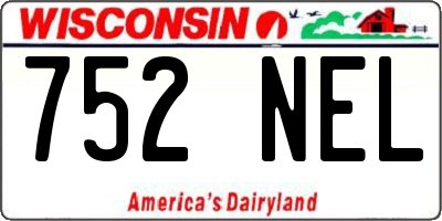 WI license plate 752NEL