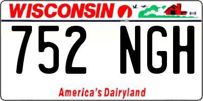 WI license plate 752NGH