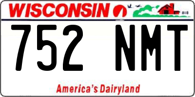 WI license plate 752NMT