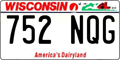 WI license plate 752NQG