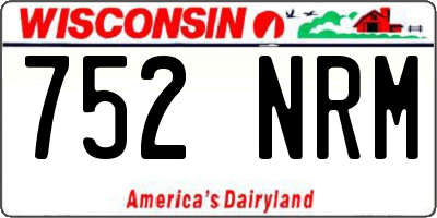 WI license plate 752NRM