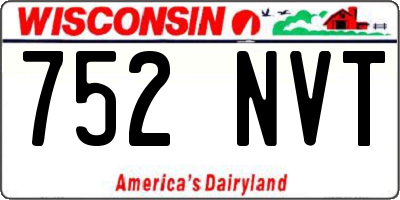 WI license plate 752NVT