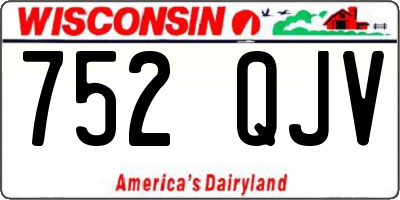 WI license plate 752QJV