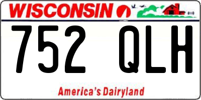 WI license plate 752QLH