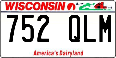 WI license plate 752QLM