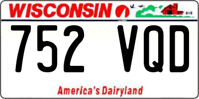 WI license plate 752VQD