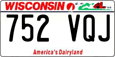 WI license plate 752VQJ