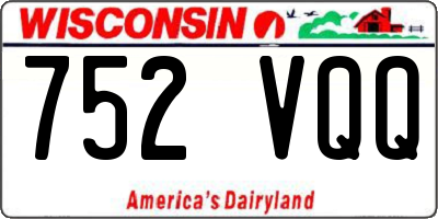 WI license plate 752VQQ