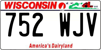 WI license plate 752WJV