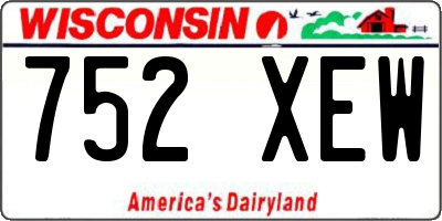 WI license plate 752XEW