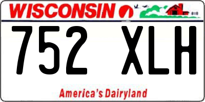 WI license plate 752XLH